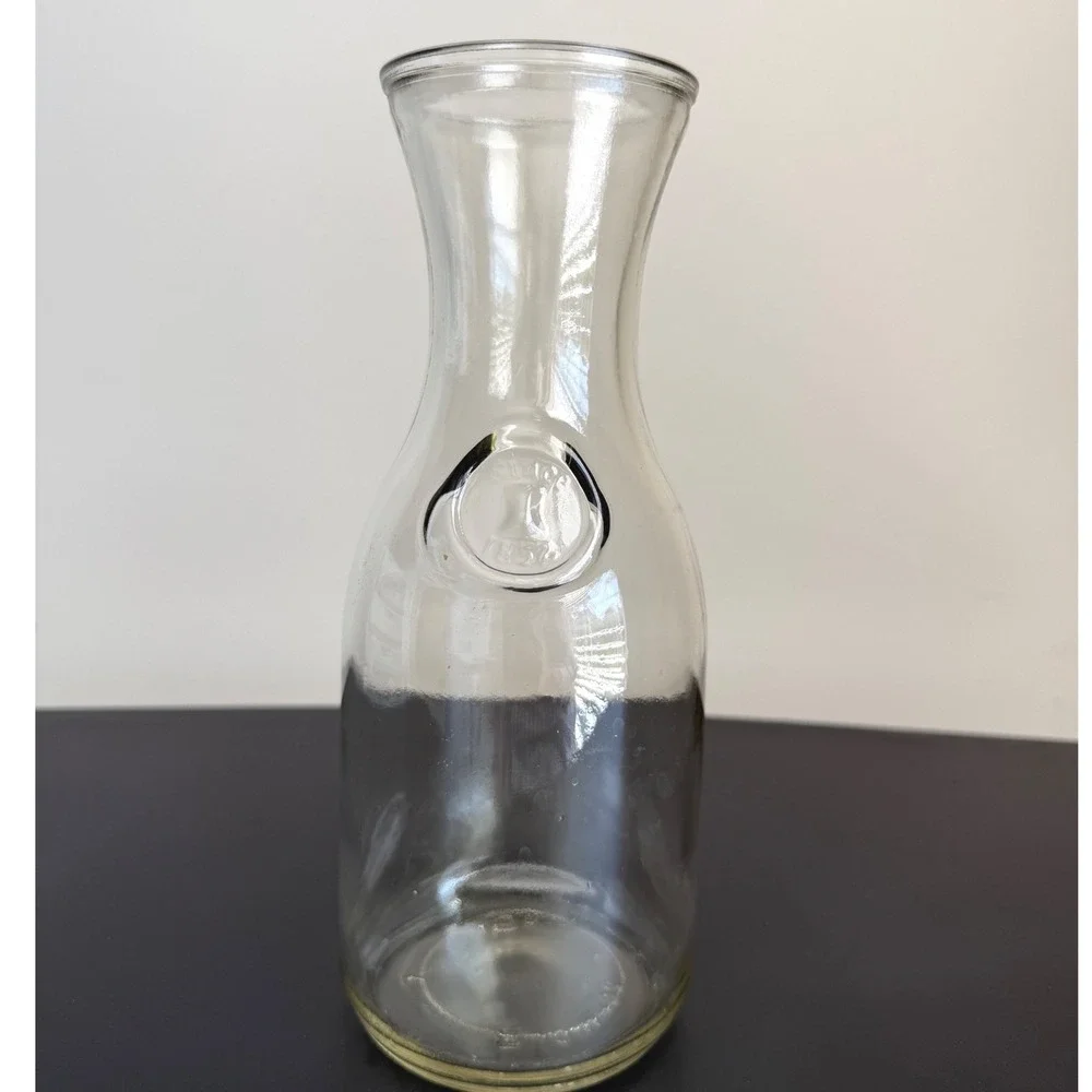 Bormioli Rocco Misura 1 Liter Glass Wine Water Carafe Made in Italy 10.25